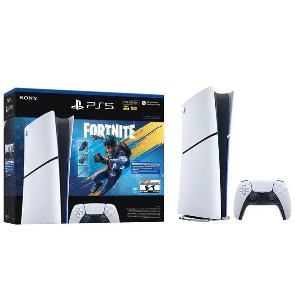 Sony PlayStation 5 Slim Digital Edition Fortnite Flowering Chaos Bundle with DualSense Controller & 825GB SSD (PS)